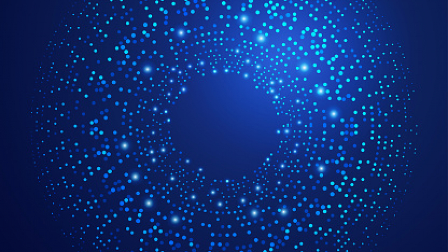 concept of big data or digital transformation technology